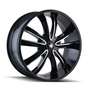 Mazzi – OBSESSION – Black – 20″x8.5″ 35mm – Summer Wheels – 366-2814B